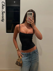 Sexy Striped Women's Slip Top Elastic Slim Waist-Closed Lady Vests 2026 Spring Summer Fashion Female Party Vacation Tank thumbnail 1