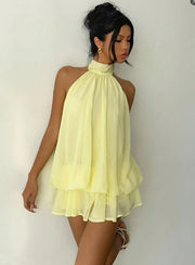 Women's Vacation Slim Fit Fashion Sexy Backless Halter Tie Waist Versatile Solid Color Dress, Stylish and Comfortable Summer thumbnail 4